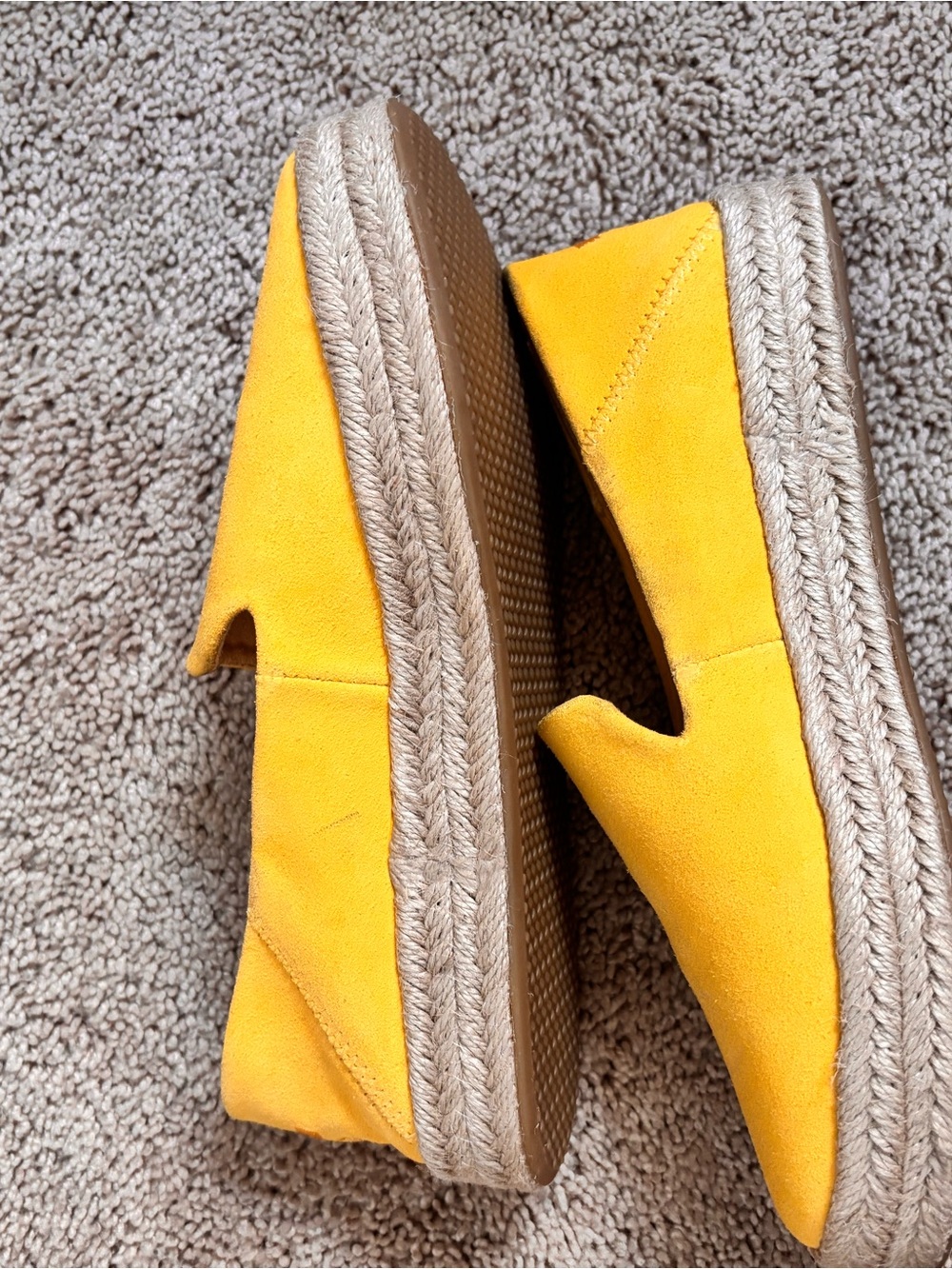TOMS Yellow Canvas Slip-On Loafers for Women - Picture 4 of 6